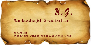 Markschejd Graciella névjegykártya
